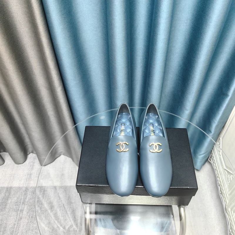 Ch*el leather shoes